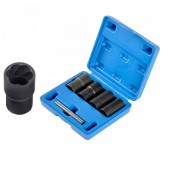 Galvučių rinkinys sugadintiems varžtams 1/2" 4 vnt  QUATROS  QS50927