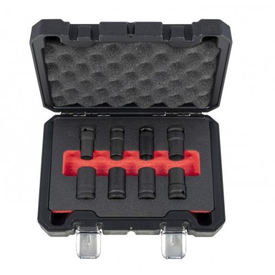 Galvučių rinkinys sugadintiems varžtams 1/2" 8 vnt  QUATROS  QS50477
