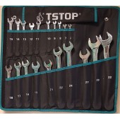 Kombinuotų raktų komplektas TSTOP  20 vnt  TS-09920