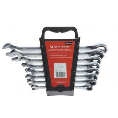 Kombinuotų terkšlinių raktų komplektas 8-19mm QS50300