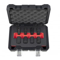 Galvučių rinkinys sugadintiems varžtams 1/2" 8 vnt  QUATROS  QS50477