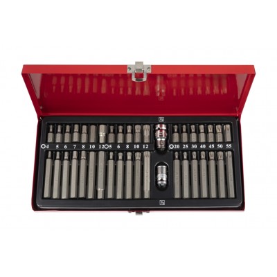 Antgalių rinkinys TORX HEX SPLINE 40 vnt Quatros QS51131